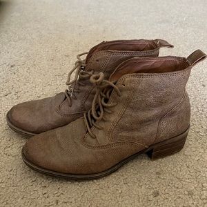 Lucky brand brown leather boots size 7.5